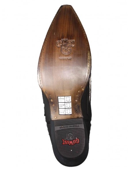 PHOENIX COWHIDE BLACK WITH PRINTED PYTHON WINDOWS