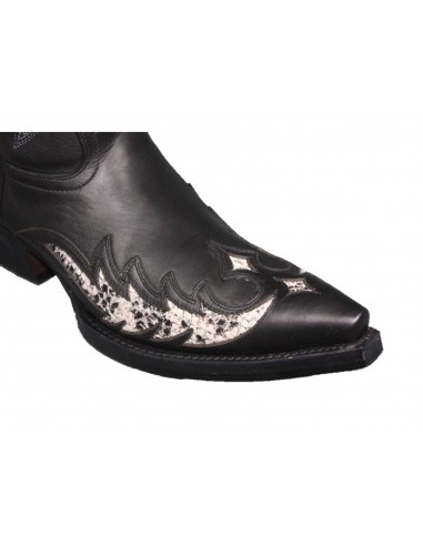 PHOENIX COWHIDE BLACK WITH PRINTED PYTHON WINDOWS
