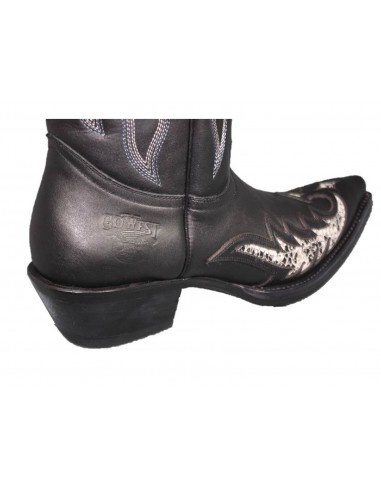 PHOENIX COWHIDE BLACK WITH PRINTED PYTHON WINDOWS