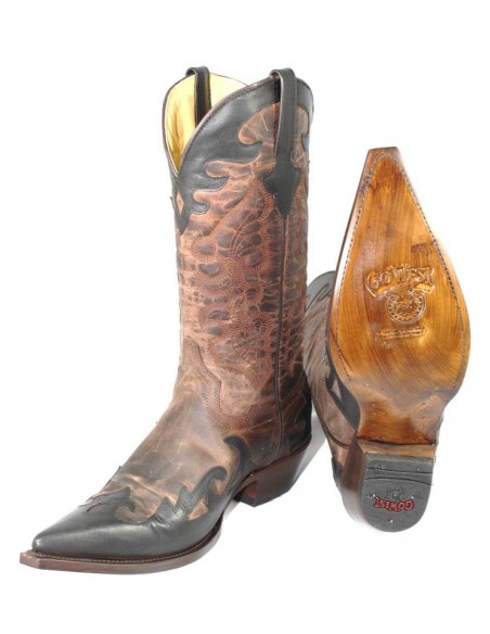 JUAREZ OILY BROWN LEATHER MAN GOWEST BOOTS