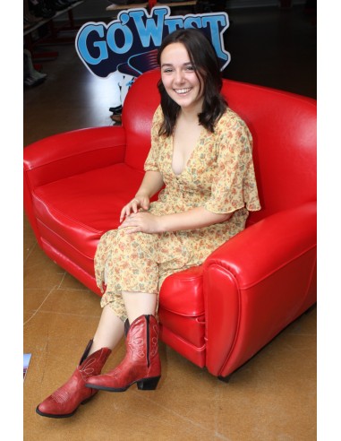 STELLA ZIPPEE VIEUX ROUGE FEMME GOWEST SANTIAG