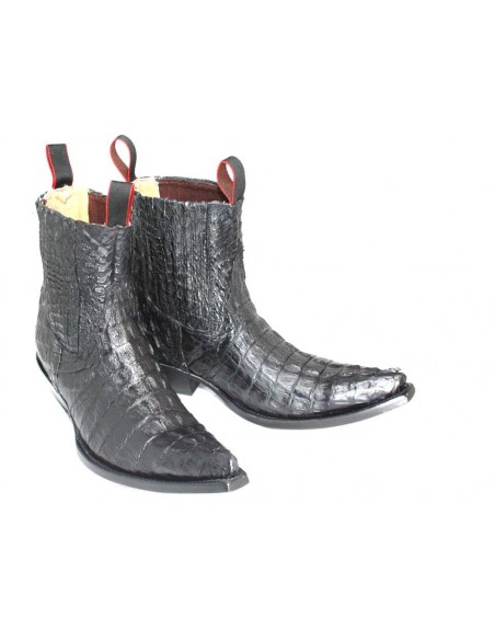 LUIS CROCODILE QUEUE NOIR HOMME GOWEST SANTIAG