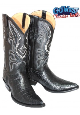 PANCIA DI COCCODRILLO CHIHUAHUA (pancia) NERO UOMO GOWEST SANTIAG