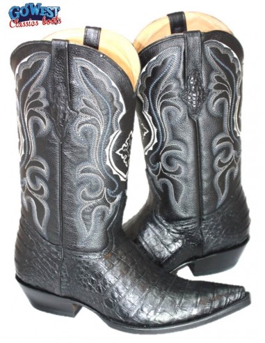 CHIHUAHUA CROCODILE BELLY (ventre) NOIR HOMME GOWEST SANTIAG