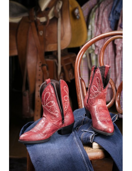 STELLA ZIPPEE VIEUX ROUGE FEMME GOWEST SANTIAG