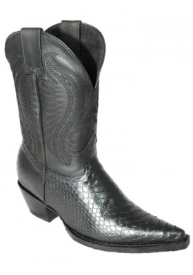 AGATA IMITATION PYTHON NOIR FEMME GOWEST SANTIAG