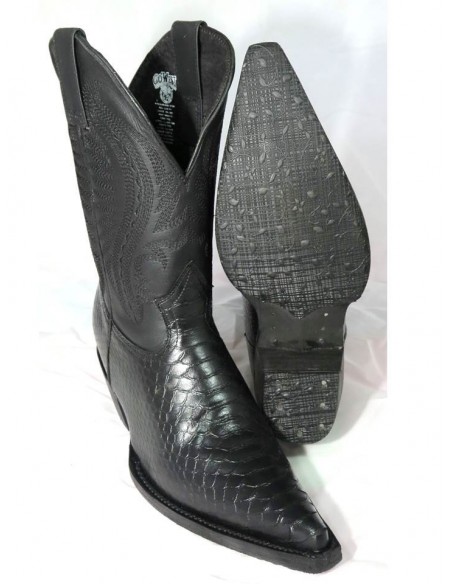 AGATA IMITATION PYTHON NOIR FEMME GOWEST SANTIAG