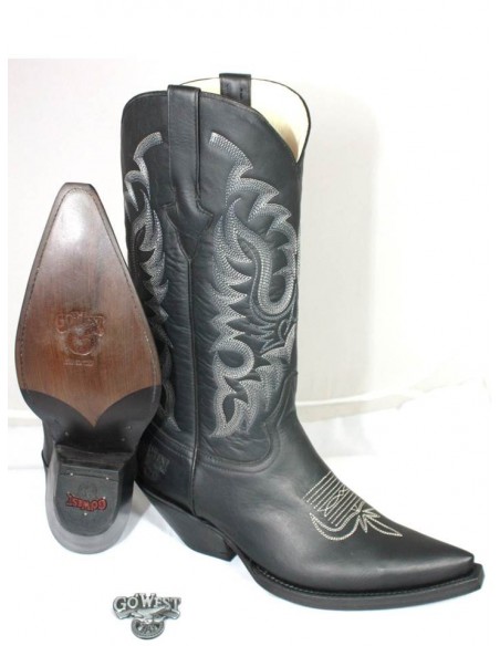 VESTITO IN PELLE NERA DI NOGALES