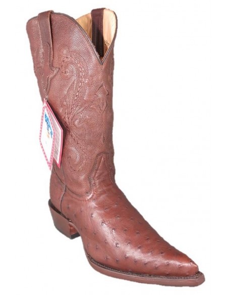 CHIHUAHUA BROWN BACK OSTRICH GENUINE LEATHER