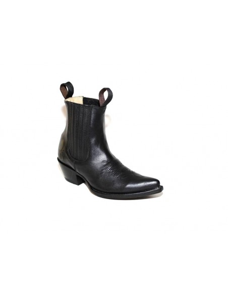 STELLA ZIP BLACK COWHIDE