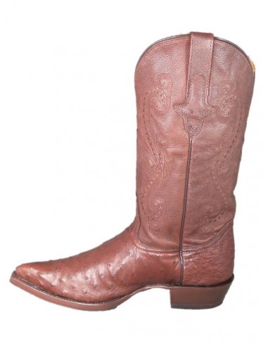 CHIHUAHUA BROWN BACK OSTRICH GENUINE LEATHER