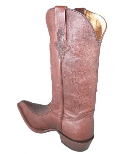 CHIHUAHUA BROWN BACK OSTRICH GENUINE LEATHER