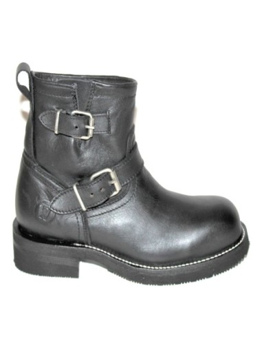 BIKY BOTIN MOTO GRASO NEGRO CASCO ACERO