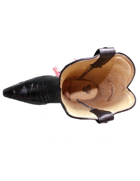 CHIHUAHUA ALLIGATORE AMERICANO PANCIA (pancia) NERO UOMO GOWEST SANTIAG