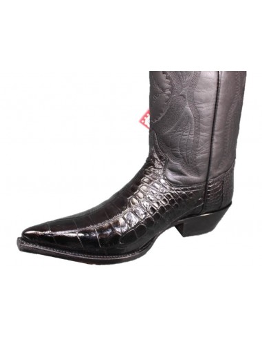 CHIHUAHUA CROCODILE BELLY (ventre) NOIR HOMME GOWEST SANTIAG