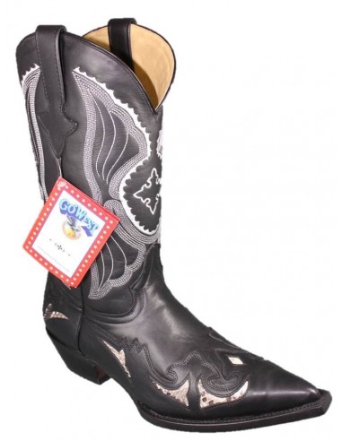 RIPORTO NOIR PYTHON HOMME GOWEST SANTIAG