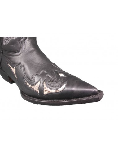 RIPORTO NOIR PYTHON HOMME GOWEST SANTIAG