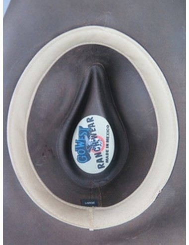 GARLAN BROWN LEATHER HAT