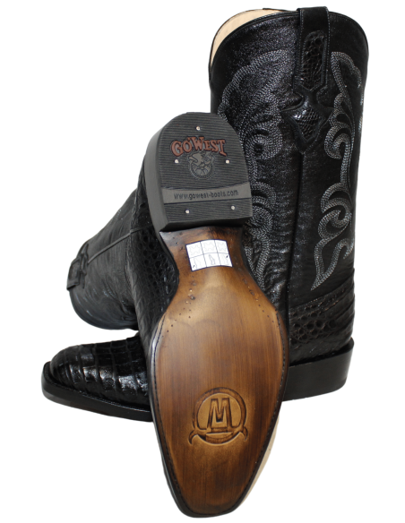 GENERAL LAFAYETTE EXOTIC BLACK CAIMAN BELLY