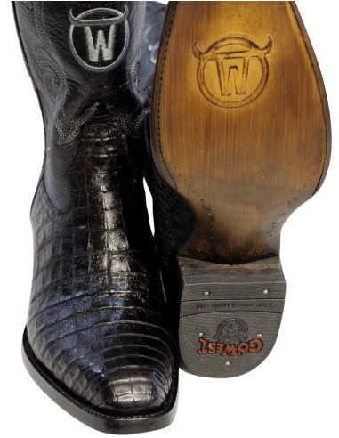 GENERAL LAFAYETTE EXOTIC BLACK CAIMAN BELLY