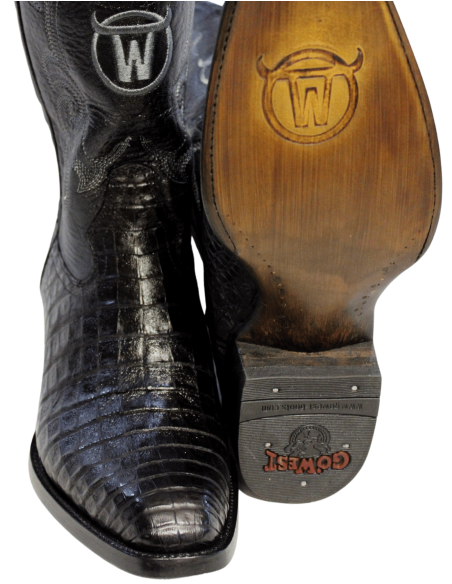 GENERAL LAFAYETTE EXOTIC BLACK CAIMAN BELLY