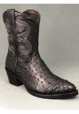 IBIZA AUTRUCHE NOIR FEMME GOWEST