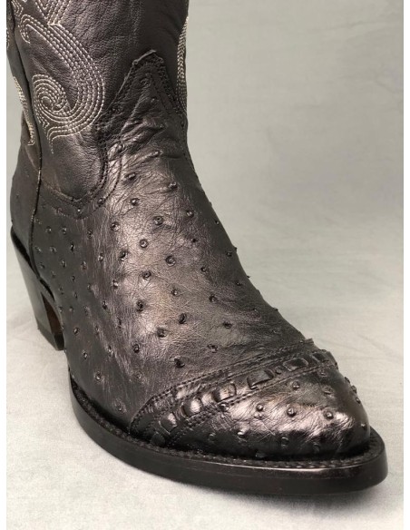 IBIZA AUTRUCHE NOIR FEMME GOWEST