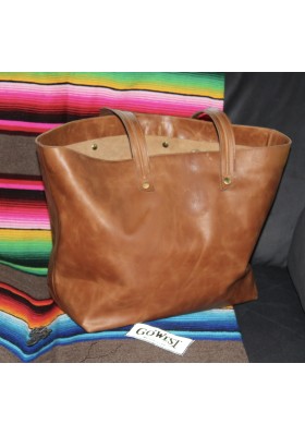 BORSA TOTE GOWEST IN VACCHETTA MIELE 2