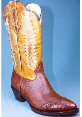 PALMA 143AEF AUTRUCHE CHOCO/MIEL FEMME GOWEST