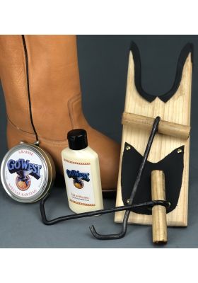PACK ACCESSORI STIVALI + LATTE PER LA CURA DELLA PELLE