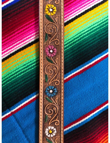 CEINTURE CUIR GRAVÉ GOWEST