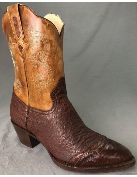 IBIZA AUTRUCHE MIEL/CAFE FEMME GOWEST