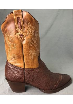 IBIZA DONNA STRUZZO MIELE/CAFFÈ 2