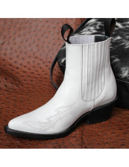 BOOTS GHOST BLANC FEMME GOWEST SANTIAG