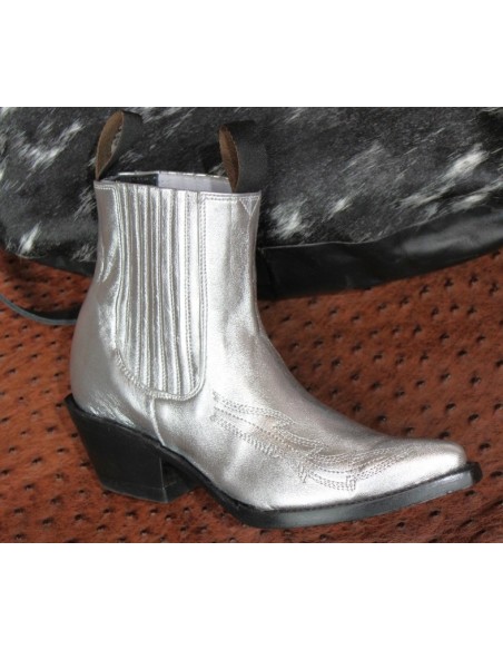 BOOTS GHOST ARGENT FEMME GOWEST SANTIAG