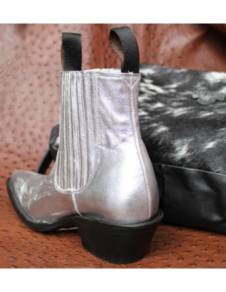 BOTAS GHOST PLATA MUJER GOWEST SANTIAG