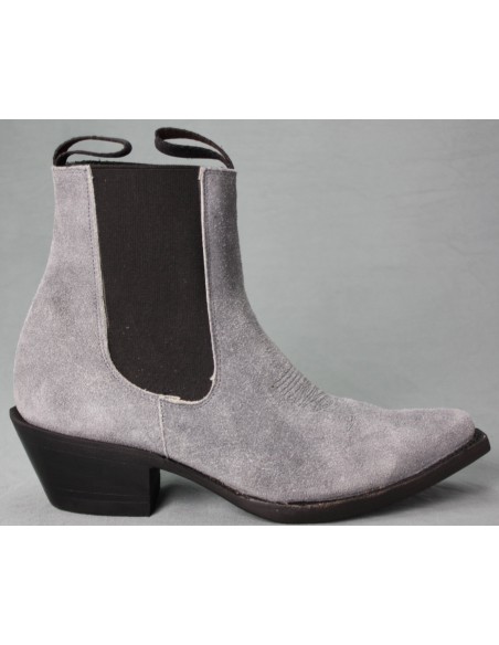 SARA NUBUCK GRIS FEMME GOWEST SANTIAG