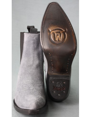 SARA NUBUCK GREY LADY COWHIDE GOWEST SANTIAG