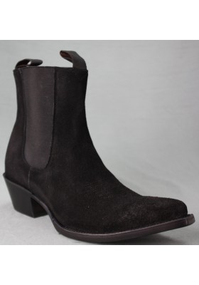 SARA NUBUCK NOIR FEMME GOWEST SANTIAG