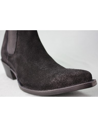 SARA NUBUCK NOIR FEMME GOWEST SANTIAG