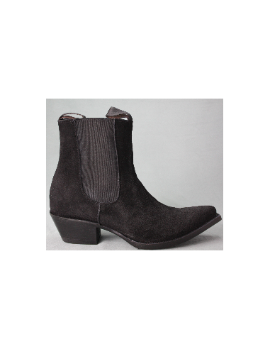 SARA NUBUCK NOIR FEMME GOWEST SANTIAG