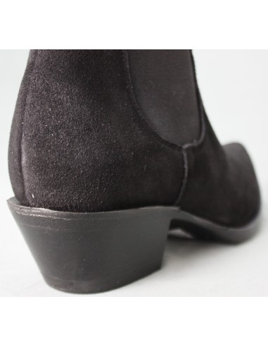 SARA NUBUCK NOIR FEMME GOWEST SANTIAG