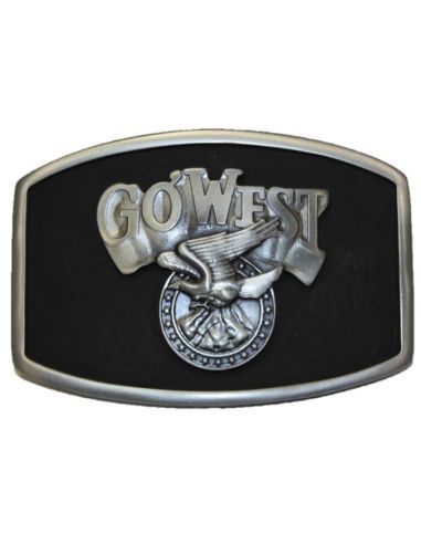 OVAL BUCKLE GOWEST BLACK BACKGROUND