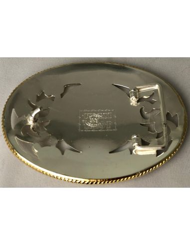 GOLDEN OVAL BUCKLE WITHOUT BACKGROUND
