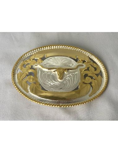 GOLDEN OVAL BUCKLE WITHOUT BACKGROUND