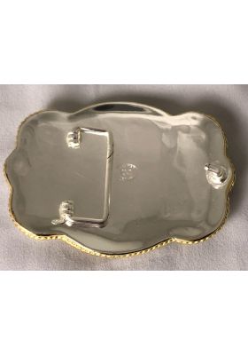 EIGHT CURVED GOLDEN BUCKLE WITH PATTERN 2