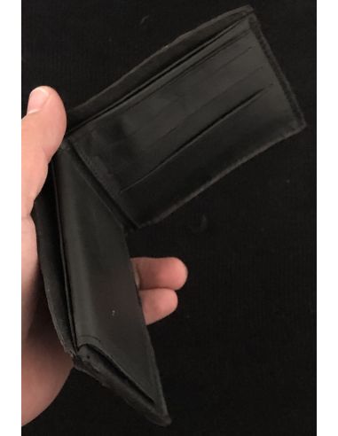 SIMPLE BROWN CROCODILE WALLET