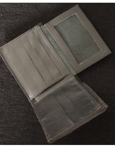 SIMPLE BROWN CROCODILE WALLET