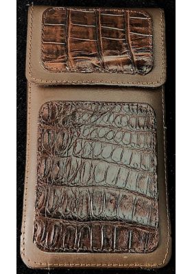 copy of CUSTODIA UNIVERSALE PER TELEFONO IN COCCODRILLO NERO 2