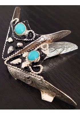 PUNTE PER STIVALI PICCOLE CON PERLA TURCHESE